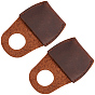 2Pcs Cowhide Thumb Protector for Woodwork Carving