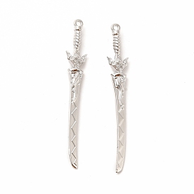 Стойки обшивки сплава большие кулоны, без кадмия, без никеля и без свинца, очарование меча