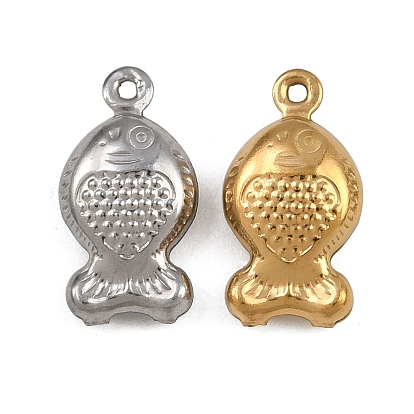 304 подвески из нержавеющей стали, рыбы прелести, ионное покрытие (ip)