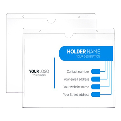 Прямоугольный акриловый настенный держатель для вывески, с двусторонней липкой лентой