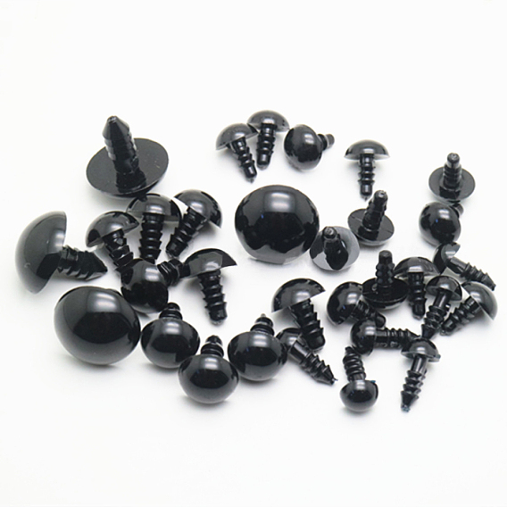 Oval Plastic Craft Safety Screw Noses, with Shim, Doll Making Supplies