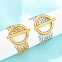Multi Strand 304 Stainless Steel Cable Chain Rings, Round Spring Ring OT Toggle Clasp Finger Rings for Women, Ion Plating(IP)