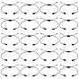 20Pcs Waxed Polyester Cord Bracelets Making, with Handmade Polymer Clay Bead, Golden