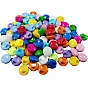 1-Hole Plastic Buttons, Round