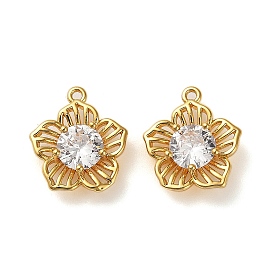 Латунные микро проложить кубического циркония подвески, 
