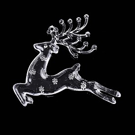 Прозрачные пластиковые большие подвески, пятнистый олень