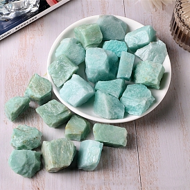 Natural Rough Raw Amazonite Display Decorations, Reiki Stones for Fountain Rocks, Wire Wrapping, Witchcraft, Home Decorations, Random Size and Shape