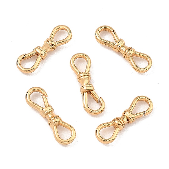 SHEGRACE Brass Lobster Claw Clasps, Lead Free & Cadmium Free & Nickel Free