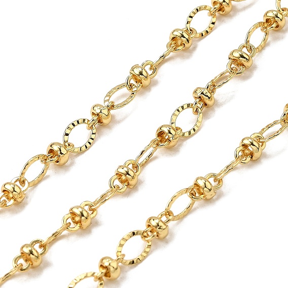 Латунные текстурированные овальные звенья цепи, стойки покрытие, без кадмия и без свинца, долговечный, пайки, с катушкой