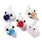 Handmade Lampwork Pendants, Sheep