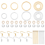 Ring & Bar Drop Earring DIY Making Kit, Include 304 Stainless Steel Linking Rings & Jump Rings & Earring Hooks