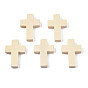 Wood Pendants, Dyed, Lead Free, Cross