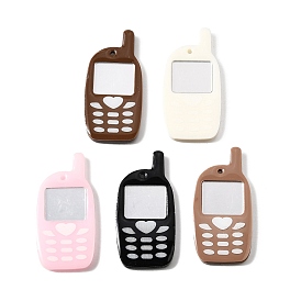 Большие подвески из ацетата целлюлозы (смолы) с печатью, брелок для телефона y2k