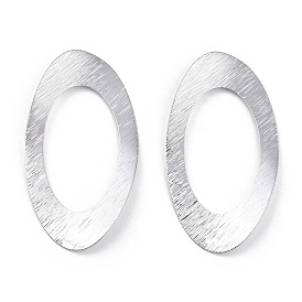 Anneaux connecteurs en laiton, ovale, sans nickel