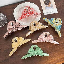 Cellulose Acetate Claw Hair Clips, Hair Accessories for Women & Girls, Bowknot