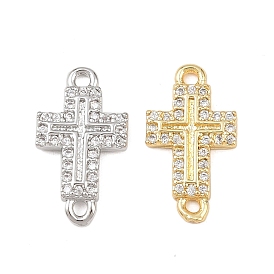 Подвески-соединители с микропаве из прозрачного кубического циркония из латуни, без кадмия и без свинца, стойки покрытие, долговечный