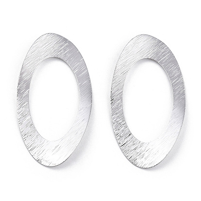 Anneaux connecteurs en laiton, ovale, sans nickel
