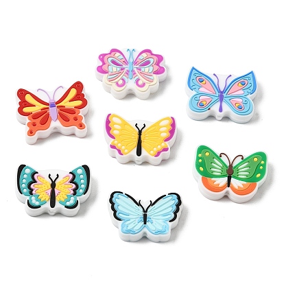 3D Silicone Beads, Focal Beads, Butterfly