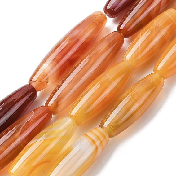 Природный агат бисер нитей, рис