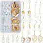 DIY Earring Making Kits, with Glass Pearl Beads, Brass Pendants & Earring Hooks, Alloy Pendants and Iron Jump Rings