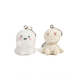 Подвесные украшения из смолы на Хэллоуин, с поворотными застежками сплава