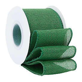 Burlap Lace Rolls, Burlap Ribbons For Craft Making, with Iron Wire