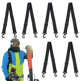 Polyester Adjustable Crossbody Bag Straps, Purse Straps with Clasps