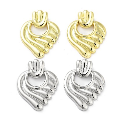 Pendentifs en laiton, sans cadmium et sans plomb, cœur