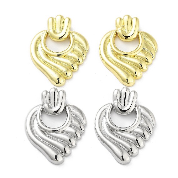 Brass Pendants, Cadmium Free & Lead Free, Heart