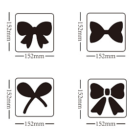 Acrylic Earring Handwork Template, Card Leather Cutting Stencils, Square, Clear