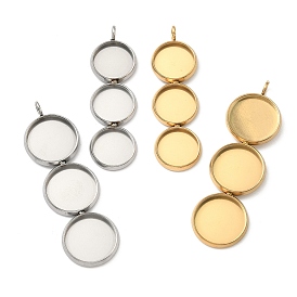 304 Настройки кабошон из нержавеющей стали кулон, чашки безель с краями