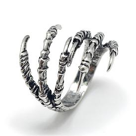Alloy Finger Rings, Claw, Size 8