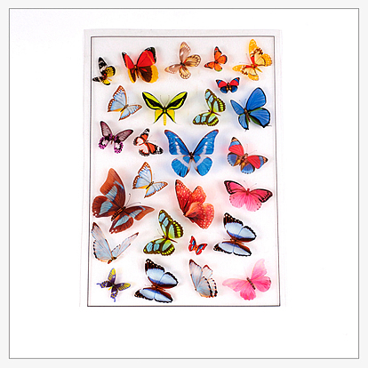 Filler Stickers(No Adhesive on the back), for UV Resin, Epoxy Resin Jewelry Craft Making, Butterfly