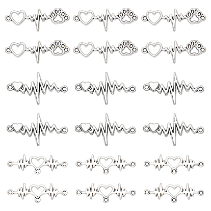 Tibetan Style Zinc Alloy Links Connectors, Electrocardiography
