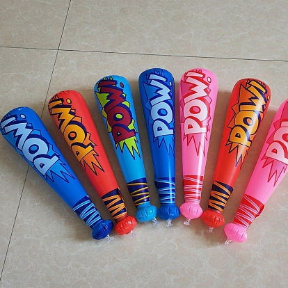 PVC Pow Inflatable Baseball Bats, for Festive Party Decorations