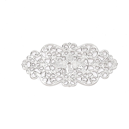 Железные звенья, гравированные металлические украшения, цветок