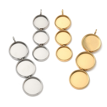 304 Настройки кабошон из нержавеющей стали кулон, чашки безель с краями