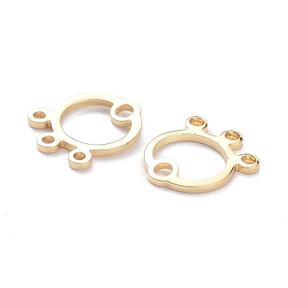 Brass Link, Long-Lasting Plated, Flat Round