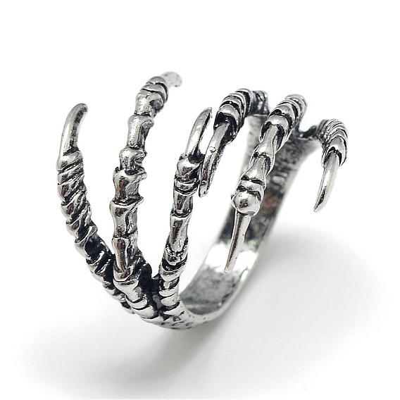 Alloy Finger Rings, Claw, Size 8