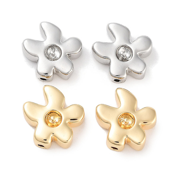 Латунные бусины, без кадмия, без никеля и без свинца, цветок