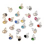 UV Plating Alloy Pendants, with Crystal Rhinestone and Glass, Swan Charms