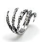 Alloy Finger Rings, Claw, Size 8
