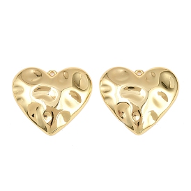 Латунные подвески, сердце прелести, стойки покрытие, долговечный, без кадмия и без свинца