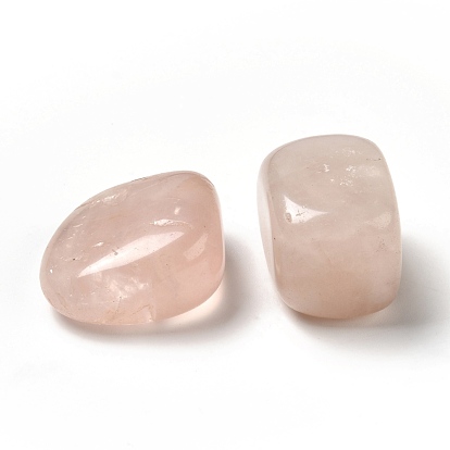 Natural Rose Quartz Beads, No Hole, Nuggets, Tumbled Stone, Healing Stones for 7 Chakras Balancing, Crystal Therapy, Vase Filler Gems