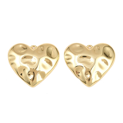 Латунные подвески, сердце прелести, стойки покрытие, долговечный, без кадмия и без свинца