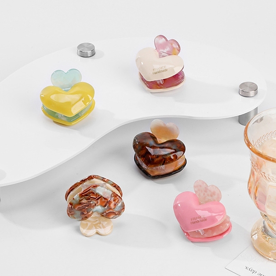 Заколки для волос с когтями из ацетата целлюлозы (смола), аксессуары для волос для девочек и женщин