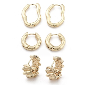 Латунь обруч серьги для женщин