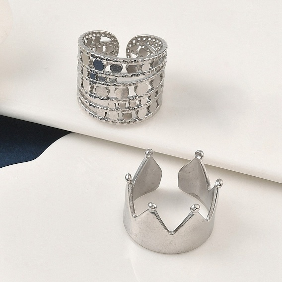 304 открытые манжеты из нержавеющей стали для женщин