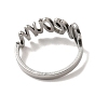 Word 201 Stainless Steel Finger Ring, Mixed Shape