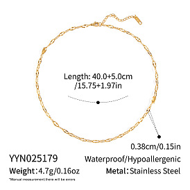 3.8мм 304 Женские ожерелья из текстурированной цепочки из нержавеющей стали с узором